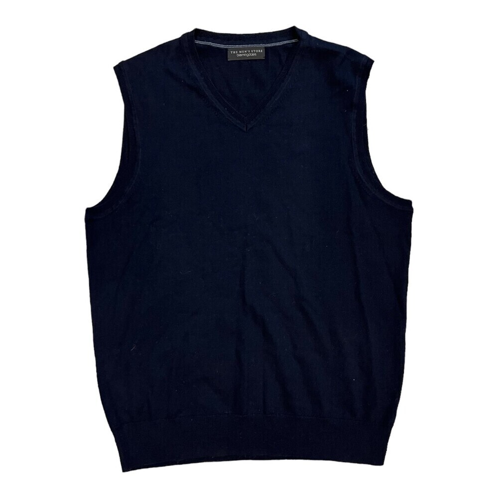 Bloomingdale’s Men’s Navy Knit Vest L